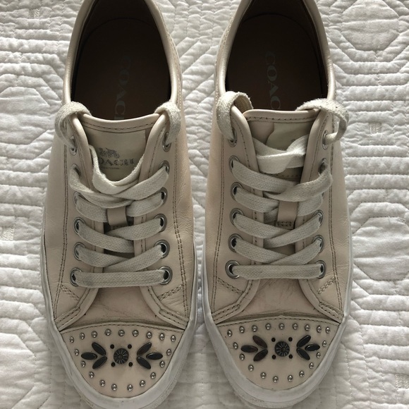 Coach leather sneakers size 37 - Picture 1 of 10
